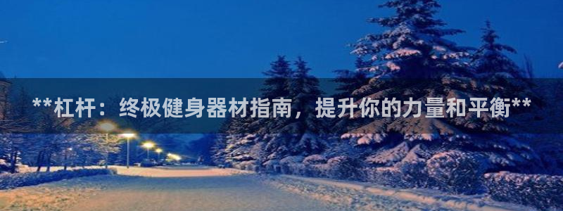 意昂体育3平台APP：**杠杆：终极健身器材指南，提