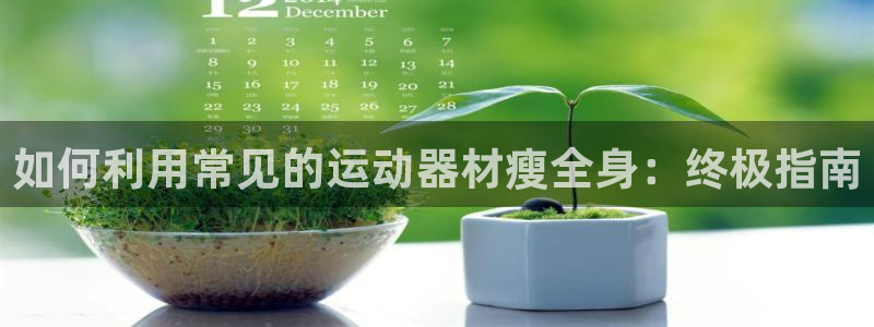 意昂3代理：如何利用常见的运动器材瘦全身：终极指南